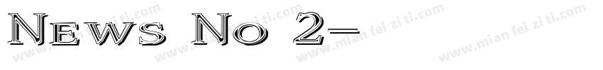 News No 2字体转换